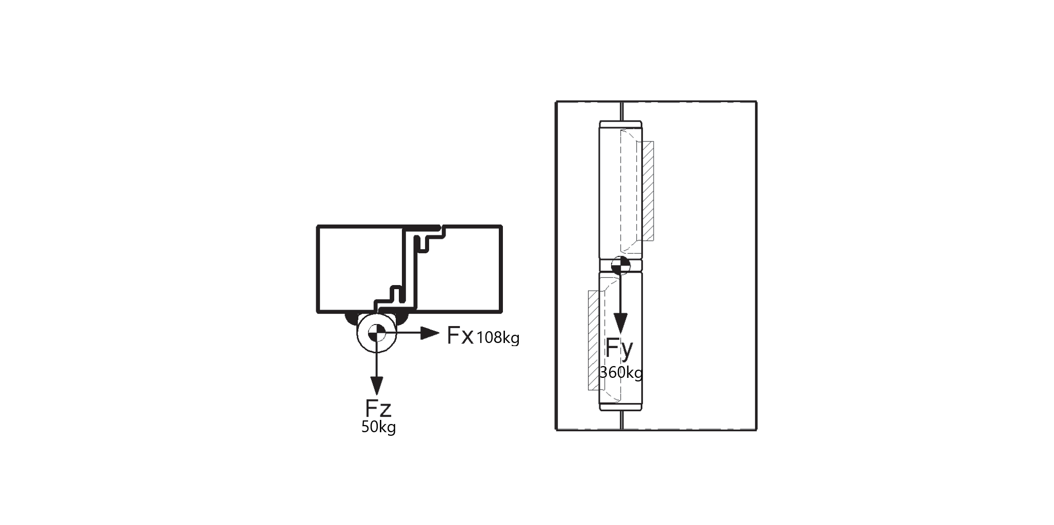 Pánt dvojdielny 140 x 20 mm
