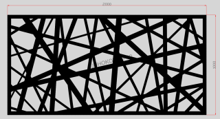 Plech vzor 2233, 1000x2000x2,5mm, bez povrchovej úpravy