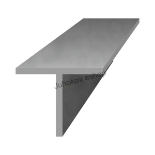 T profil 50x50x4mm,dĺžka 6000mm, materiál EN AW-6060 T66, prírodný hliník bez povrchovej úpravy, cena za kus