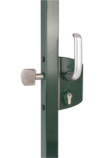 Povrchový zámok, pre profil 80 x 80 mm Locinox farba ZILV
