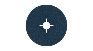 Brúsny kotúč fibrový, ø 125 mm, hrúbka zrna 36