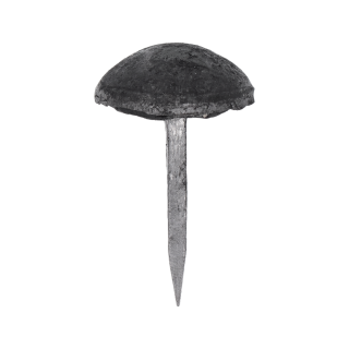 Kovaný klinec, hlavička ø 25 x 10 mm, hrot 3 x 2 x 24 mm
