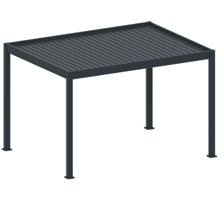 Bioklimatická pergola, hliníková 3 x 4 m, samostatne stojaca