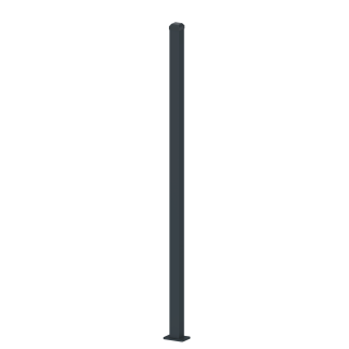 Plotový stĺpik 65 x 65 x 1900 mm s pätkou