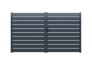 Krídlová brána, hliníková, šírkovo nastaviteľná, 4000 x 1803 mm