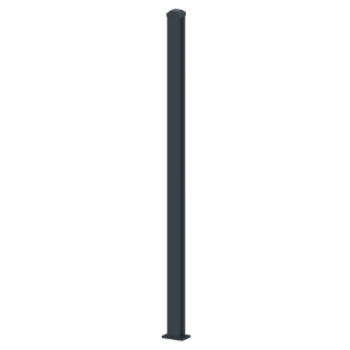Plotový stĺpik 76 x 76 x 1849 mm s pätkou pre AL-BR-FNC-1G