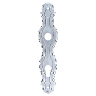 Štít 260 x 57 x 4 mm, rozteč 90 mm, otvor ø 19 mm, pozink