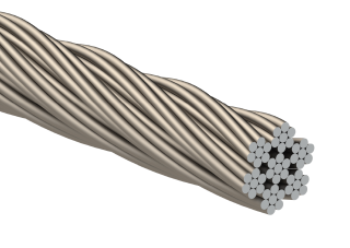 Nerezové lanko ø 4 mm (7 x 7 dr.) AISI 316