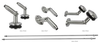 Set na sklenený prístrešok pre sklo 8 - 12,76 mm, AISI 316