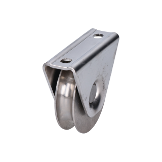 Vodiaca kladka ø 78 mm na montáž pod rám, AISI 304