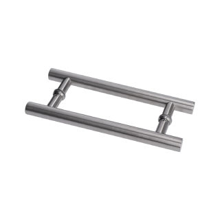 Madlo na dvere, L = 296 mm, sklo 8 - 12 mm, brúsená AISI 304