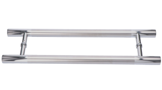 Madlo na dvere, L = 600 mm, sklo 8 - 12 mm, AISI 304