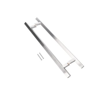 Nerezové 45° obojstranné madlo, L = 800 mm, AISI 304