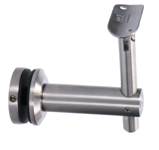 Držiak madla s kĺbom na trubku ø 42,4 mm, brúsená AISI 304