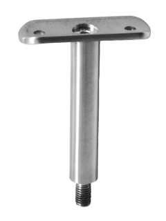 Držiak madla ø 42,4 mm, pevný, M8, brúsená AISI 304