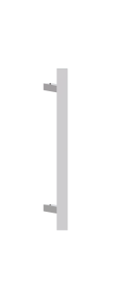Madlo 45°, L = 600 mm, brúsená AISI304