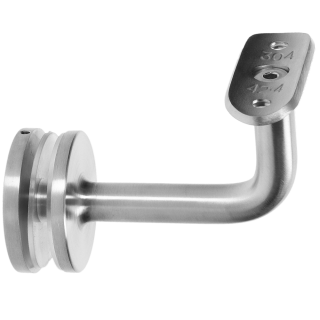 Držiak madla ø 42,4 mm, sklo 6 - 21,52 mm, brúsená AISI 304