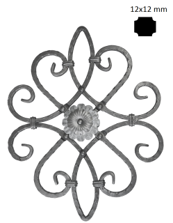 Ornament 530 x 420 mm, 12 x 12 mm, obojstranný