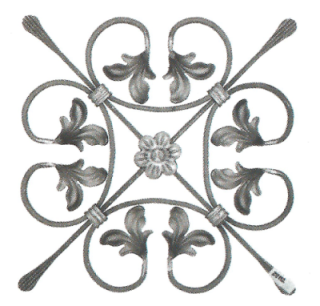 Ornament 340 x 340 mm, profil hladký 12 x 6 mm