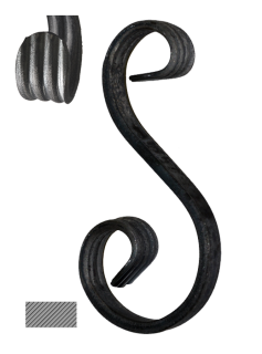 Esko 200 x 85/45 mm, 12 x 6 mm, široké rozkutie