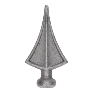 DOPREDAJ špic kovaný, 141 x 73 mm, podstavec ø 32 mm