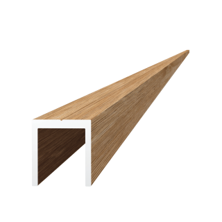 U profil 20,5 x 22 x 6000 mm, hliník štruktúra BUK