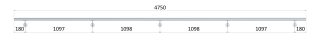 Madlo ø 42,4 x 4750 mm, brúsená nerez AISI 304