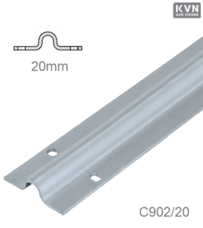 Vodiaci profil U ø 20 x 6000 mm pre posuvné brány