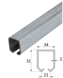 Profil PICCOLO 34 x 31 x 2 x 4000 mm
