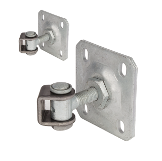 Záves M16 s platňou 100 x 100 mm, 90°, nastaviteľný 1D