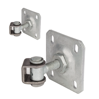Záves M20 s platňou 100 x 100 mm, 90°, nastaviteľný 1D
