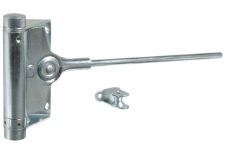 Dverový pružinový zatvárač 150 x 300 mm, do 80 kg, pozink