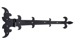 Kovanie ozdobné, 225 x 522 x 3 mm, ľavé, RAL 9005 matná