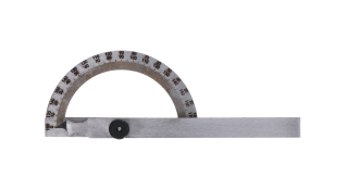 Uhlomer oblúkový KINEX, nerez, 0 - 180°, 120 x 200 mm