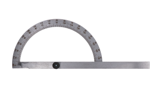 Uhlomer oblúkový KINEX, nerez, 0 - 180°, 200 x 290 mm