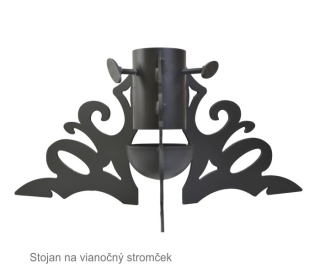 Stojan na vianočný stromček MODERN, čierny