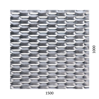 Ťahokov Fe, 1500 x 1000 x 1,5 mm, oko 47 x 18 mm