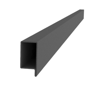 Uzavretý profil L 40 x 34 x 25 x 2 x 3000 mm, čierny S235