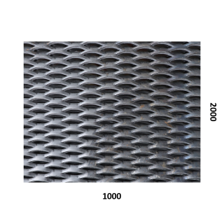 Ťahokov Fe 1000 x 2000 x 3 mm, oko 47 x 13 mm, mostík 5 mm