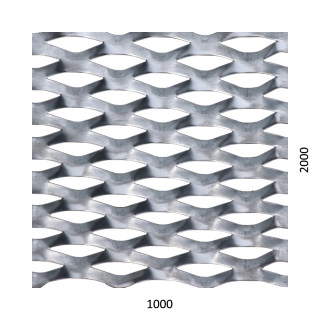 Ťahokov Fe 1000 x 2000 x 1,5 mm, oko 62 x 25 mm, mostík 9 mm