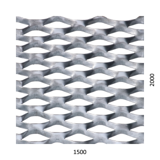 Ťahokov Fe 1500 x 2000 x 1,5 mm, oko 62 x 25 mm, mostík 9 mm