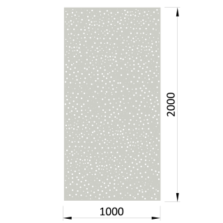 Dierovaný plech Zn 1000 x 2000 x 1,5 mm, kruhové otvory