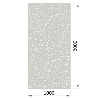 Dierovaný plech Zn 1000 x 2000 x 1,5 mm, štvorcové otvory