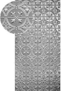 Plech pozinkovaný, 2000 x 1000 x 1,2 mm, 3D vzor listy
