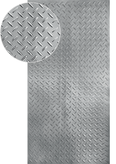 Plech pozinkovaný, 2000 x 1000 x 1,2 mm, 3D vzor slza