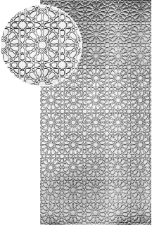 Plech pozinkovaný, 2000 x 1000 x 1,2 mm, 3D vzor kvet