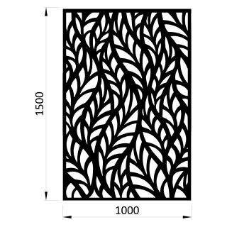 Plech vzor 1295, 1000 x 1500 x 2,5 mm, bez povrchovej úpravy