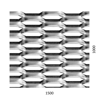 Ťahokov Zn 1500 x 1000 x 1,5 mm, oko 44 x 12 mm, mostík 5 mm