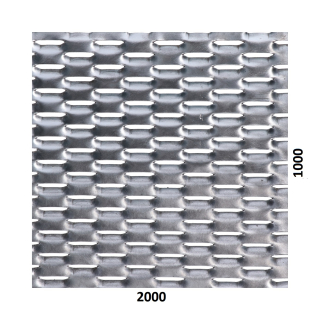Ťahokov Zn 2000 x 1000 x 1,5 mm, oko 47 x 18 mm, mostík 8 mm