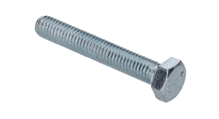 Šesťhranná skrutka M10 x 60 mm, DIN 933, pevnosť 8,8, Zn